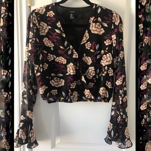 Forever 21 wrap crop top